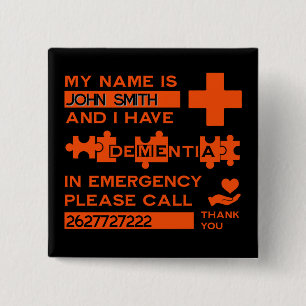  Alzheimer's Disease Alert Button