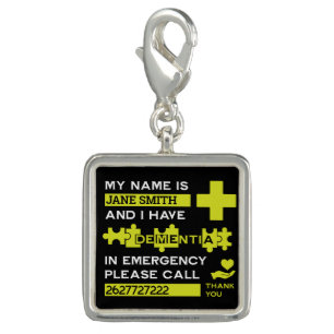  Alzheimer's Disease Alert Charm