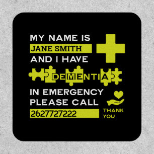  Alzheimer's Disease Alert Patch