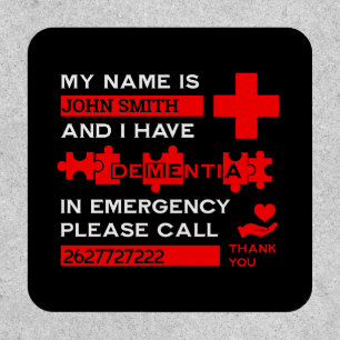  Alzheimer's Disease Alert Patch