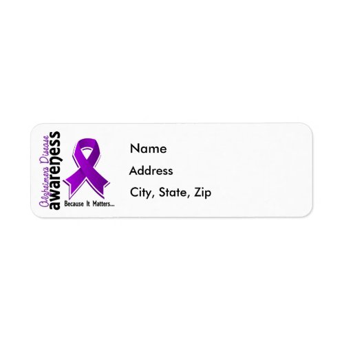 Alzheimers Disease Awareness 5 Label