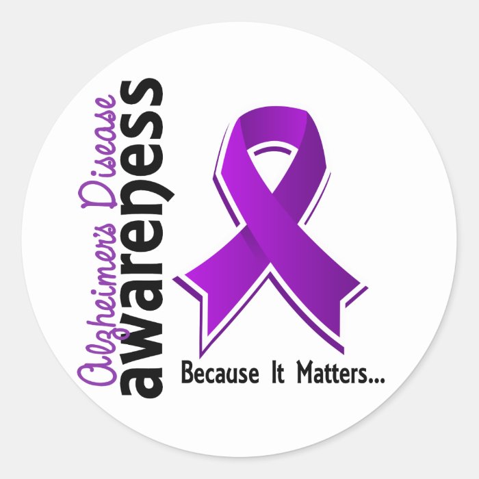 Alzheimer's Disease Awareness 5 Stickers