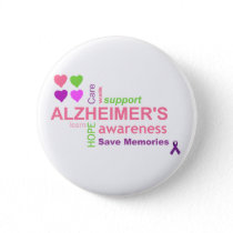 Alzheimer's Disease Awareness Button