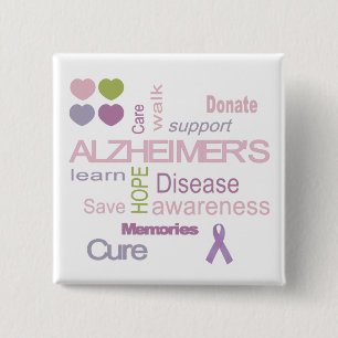 Alzheimer's Disease Awareness Button