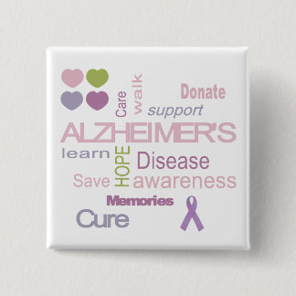 Alzheimer's Disease Awareness Button