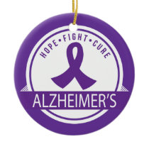 Alzheimers Disease Awareness Hope Ornament