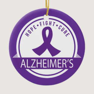 Alzheimers Disease Awareness Hope Ornament