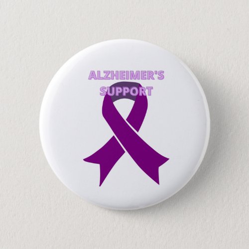 ALZHEIMERS disease awareness month Button