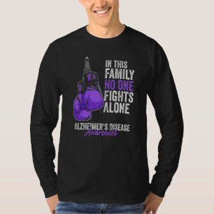 Alzheimer's Disease Awareness Month Gloves Purple T-Shirt