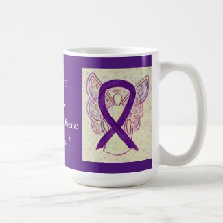 Alzheimer's Disease Awareness Ribbon Custom Mug