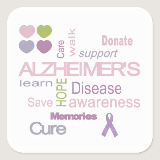 Alzheimer's Disease Awareness Sticker