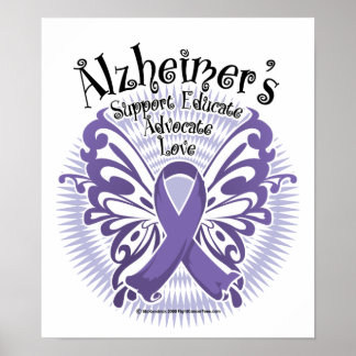 Alzheimer's Disease Butterfly 3 Poster