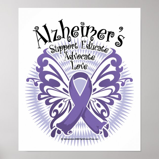 Alzheimer's Disease Butterfly 3 Poster (Front)