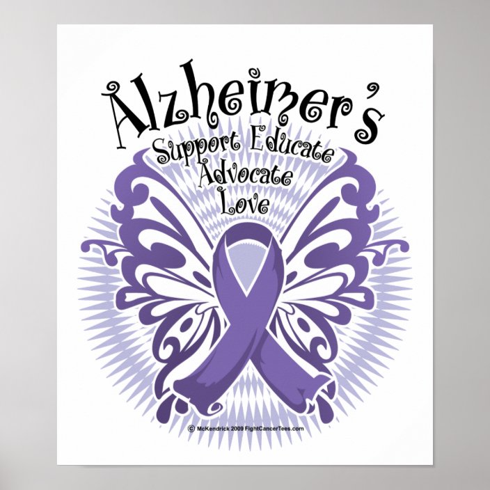 Alzheimer's Disease Butterfly 3 Poster