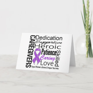 Alzheimers Disease Caregivers Collage Card