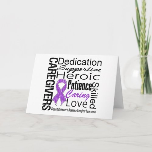 Alzheimers Disease Caregivers Collage Card