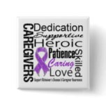 Alzheimers Disease Caregivers Collage Pinback Button