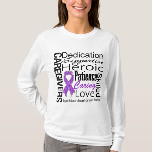 Alzheimers Disease Caregivers Collage T_Shirt