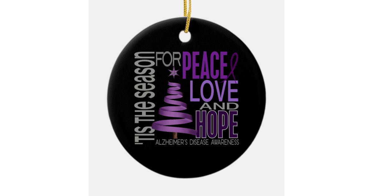 Alzheimer's Christmas Ornament 