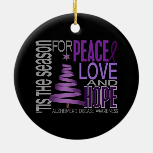 Alzheimer's Christmas Ornament 