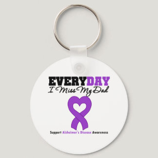 Alzheimer's Disease Every Day I Miss My Dad Keychain