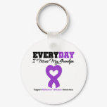 Alzheimer's Disease Every Day I Miss My Grandpa Keychain