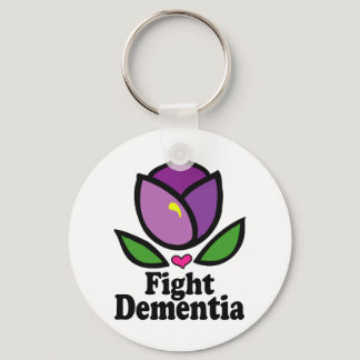Alzheimer's Disease Fight Dementia Keychain