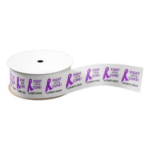 Alzheimers Disease Fight for the Cure 15 Grosgrain Ribbon