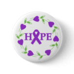 Alzheimer's Disease Hearts of Hope Pinback Button