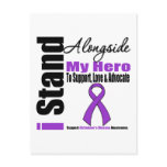 Alzheimers Disease I Stand Alongside My Hero Postcard
