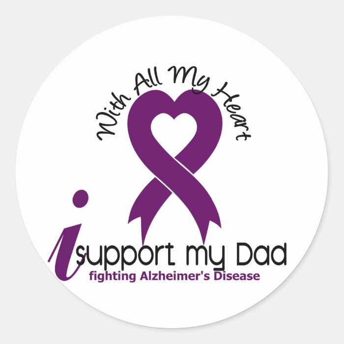 Alzheimers Disease I Support My Dad Sticker