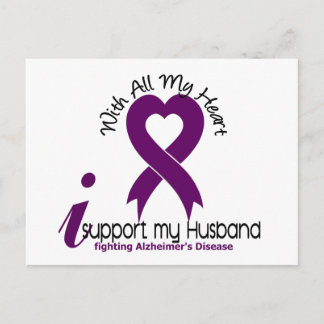 Alzheimers Disease I Support My Husband Postcard