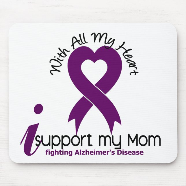 Alzheimers Disease I Support My Mom Mouse Pad (Front)