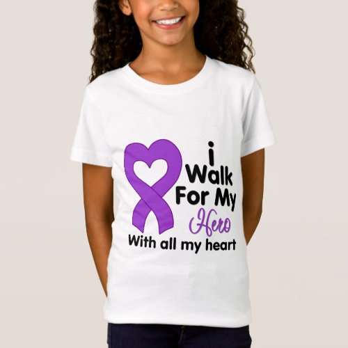 Alzheimers Disease I Walk For My Hero T_Shirt