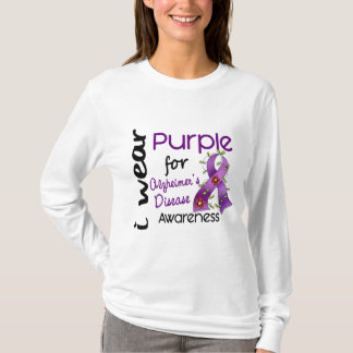 Alzheimers Disease I Wear Purple For Awareness 43 T-Shirt