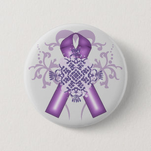 Alzheimer's Disease & Pancreatic Cancer Months Pinback Button