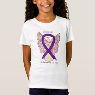 Alzheimer's Disease Purple Awareness Ribbon Shirt