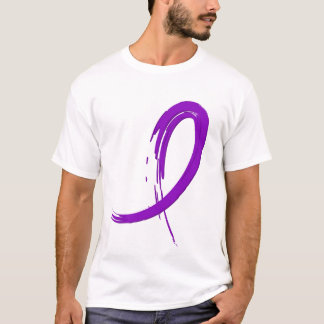 Alzheimer's Disease Purple Ribbon A4 T-Shirt