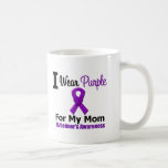 Alzheimer's Disease Purple Ribbon For My Mom Coffee Mug