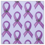 Alzheimer's Awareness Ribbon with Forget Me Not Fabric | Zazzle.com