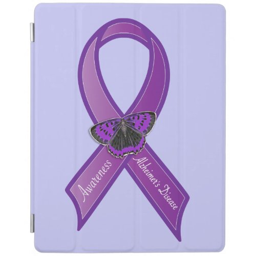 Alzheimers Disease Ribbon Butterfly of Hope iPad Smart Cover