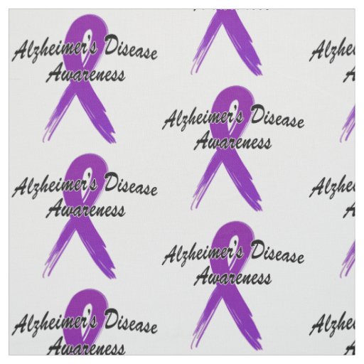 Alzheimer's Disease Ribbon of Hope Fabric