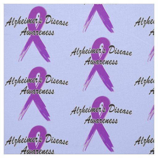 Alzheimer's Disease Ribbon of Hope Fabric