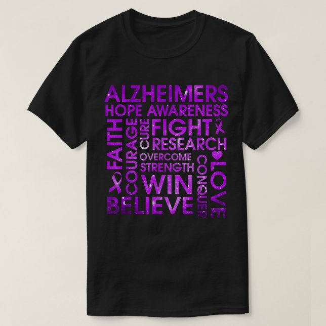 Alzheimers Disease Support Walk, Alzheimer Disease T-Shirt (Design Front)