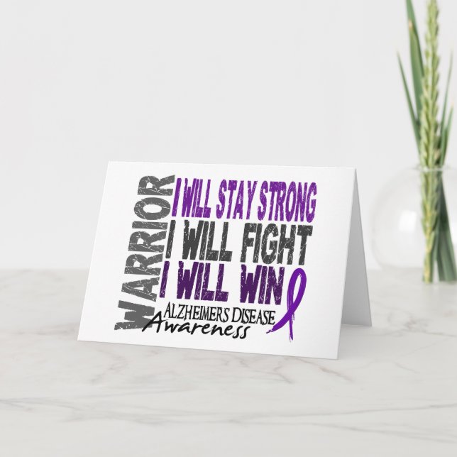 Alzheimer's Disease Warrior Card (Front)