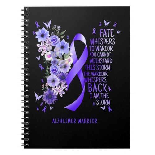 Alzheimers Disease Warrior I Am The Storm Alzheime Notebook