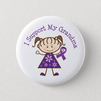 Alzheimer's I Support My Grandma Button