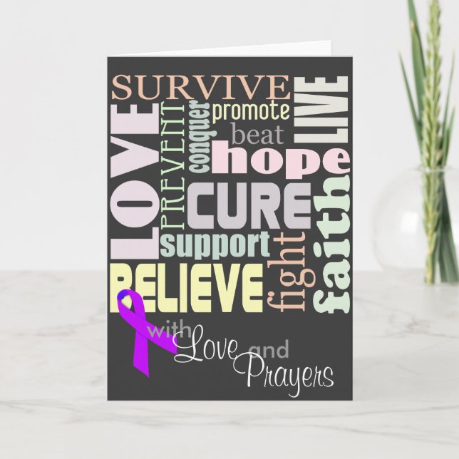 Alzheimer's Inspirational Words Card (Front)