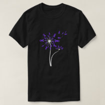 Alzheimer's Lupus Epilepsy Awareness Dandelion Pur T-Shirt