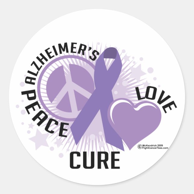 Alzheimers PLC Classic Round Sticker (Front)
